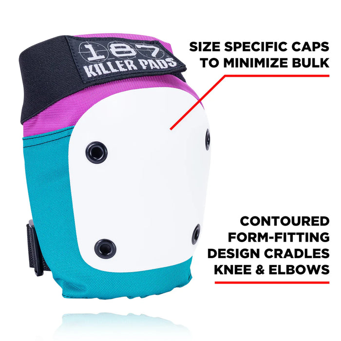 187 Adult Six Pack - Pink/Teal
