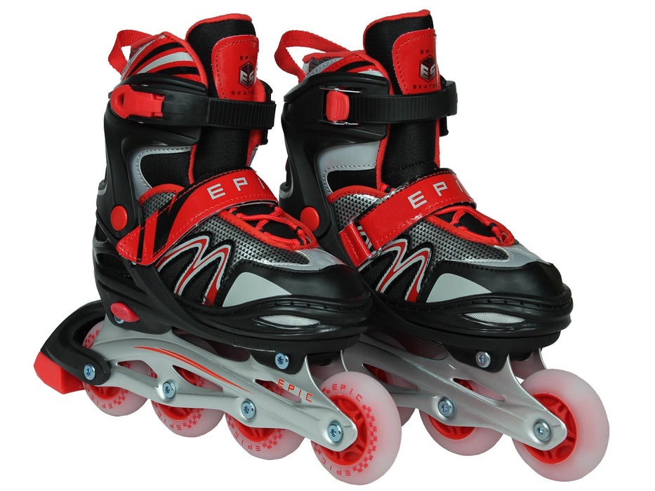 Epic Drift Adjustable LED Inline Skates