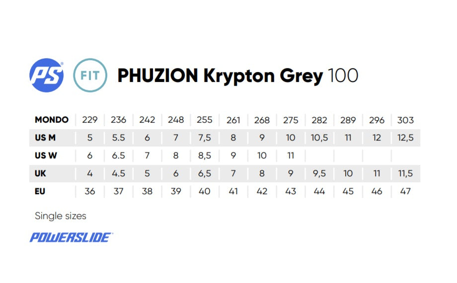Powerslide Phuzion Krypton Grey 100