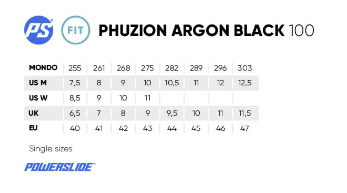 Powerslide Phuzion Argon Black 100