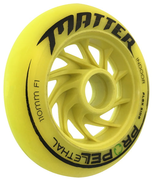 Matter Lethal Propel 110mm F1 Inline Race Wheels - Yellow