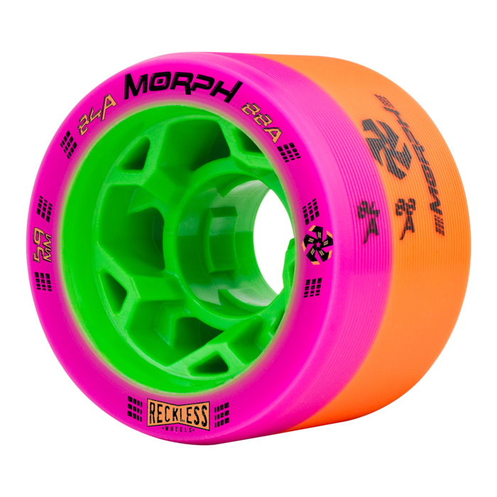 Reckless Morph Dual Durometer Wheels (4-Pack)