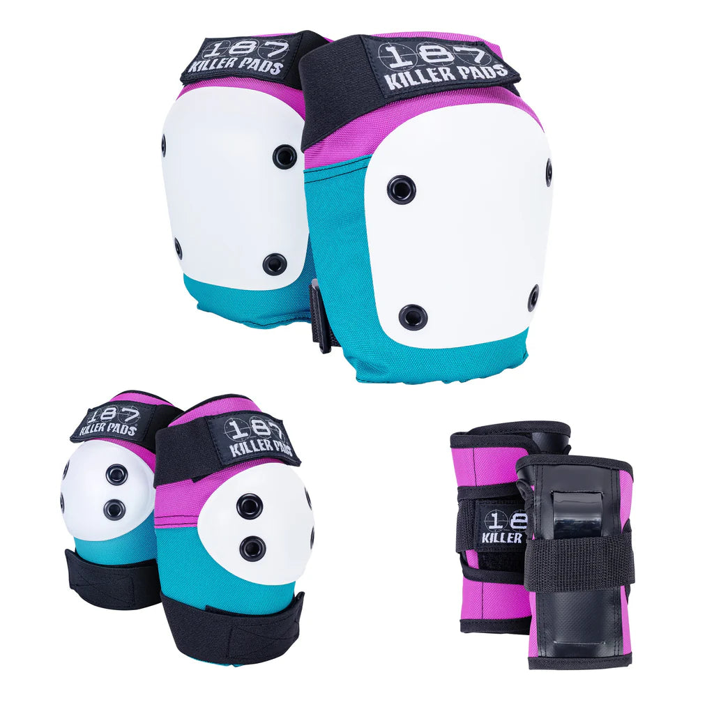 187 Adult Six Pack - Pink/Teal