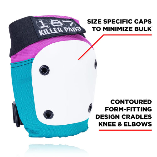 187 Adult Six Pack - Pink/Teal