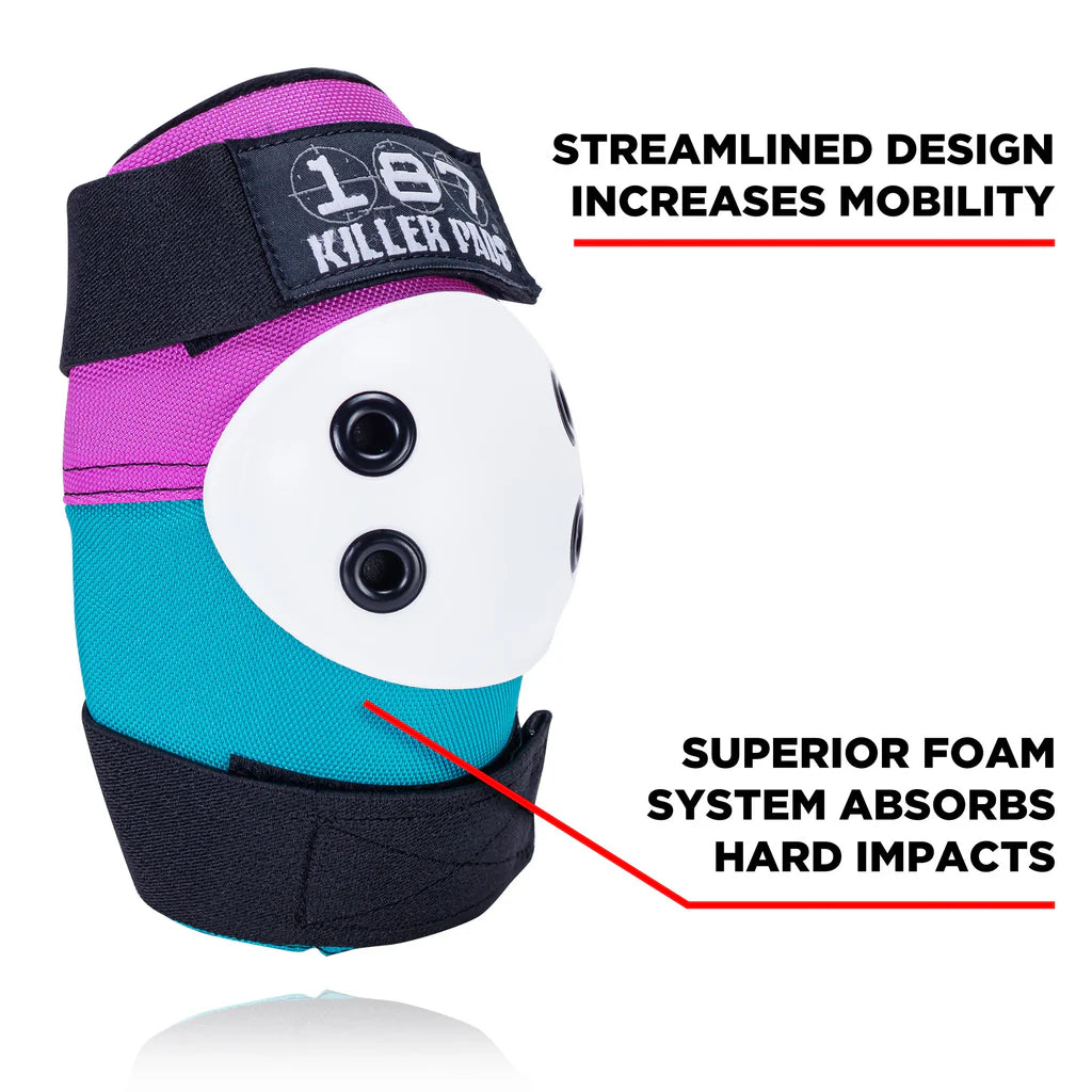187 Adult Six Pack - Pink/Teal