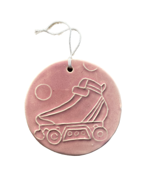 Ceramic Skate Ornament