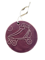 Ceramic Skate Ornament
