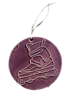 Ceramic Skate Ornament