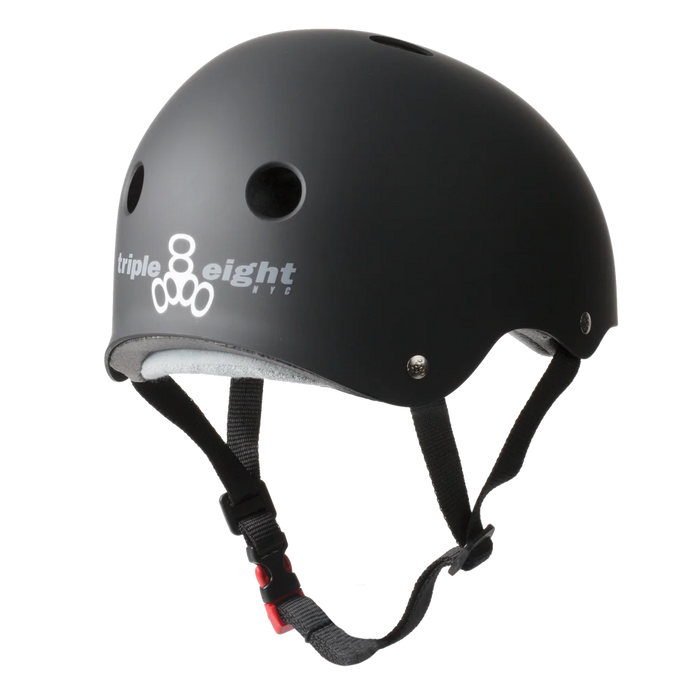 Triple 8 Certified Sweatsaver Helmet - Black Rubber