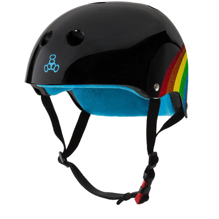 Triple 8 Certified Sweatsaver Helmet - Rainbow Sparkle