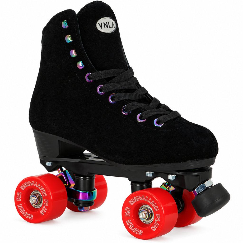 VNLA Luna with solid red RC Medallion Plus wheels – product visualization