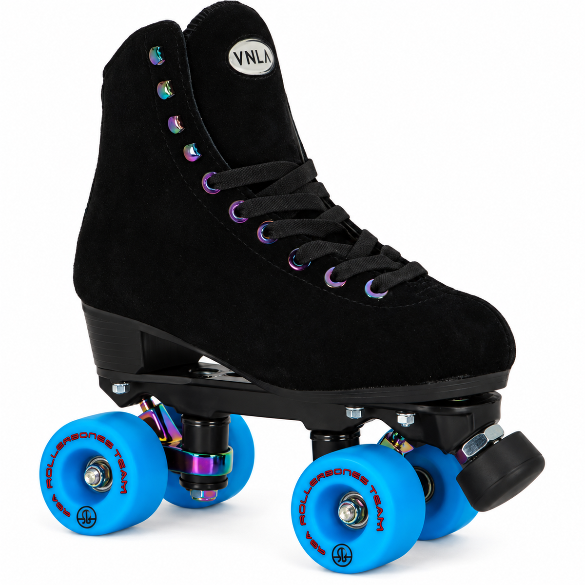 VNLA Luna with blue RollerBones Team wheels – color visualization