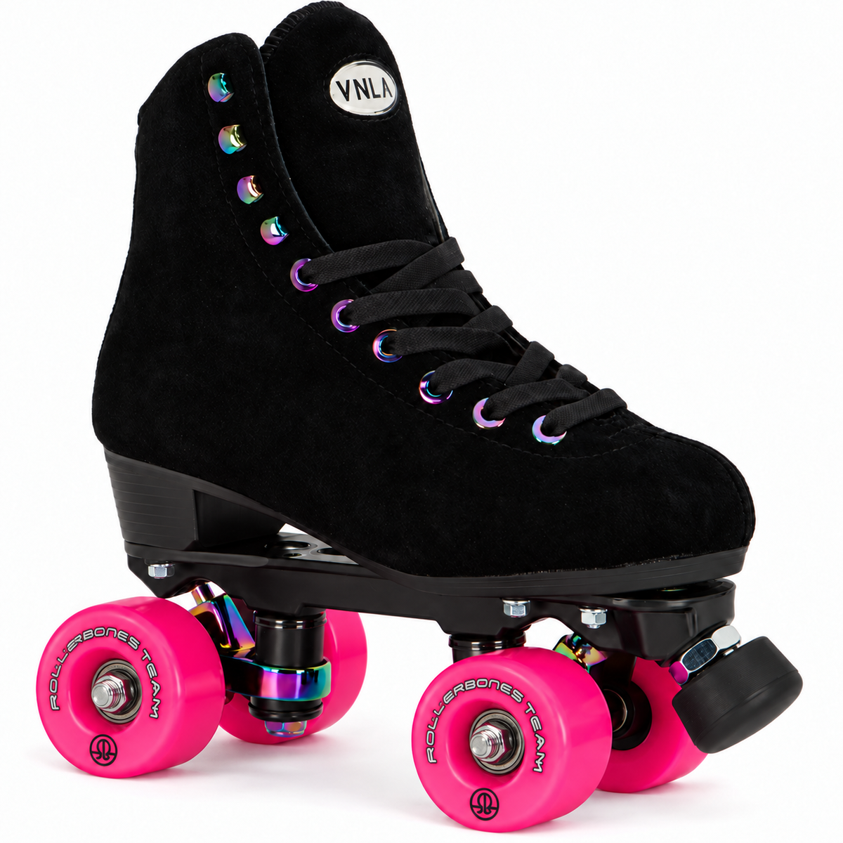 VNLA Luna with pink RollerBones Team wheels – color visualization