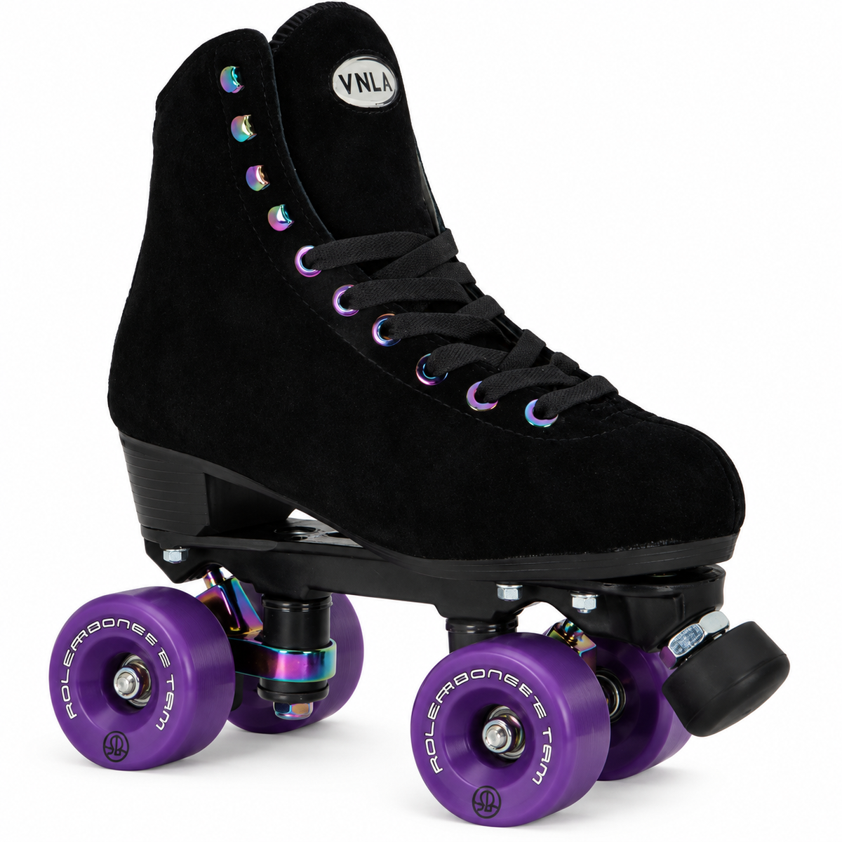 VNLA Luna with purple RollerBones Team wheels – color visualization