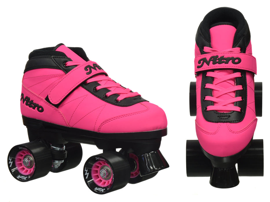Epic Nitro Turbo Pink Quad Speed Skates Package