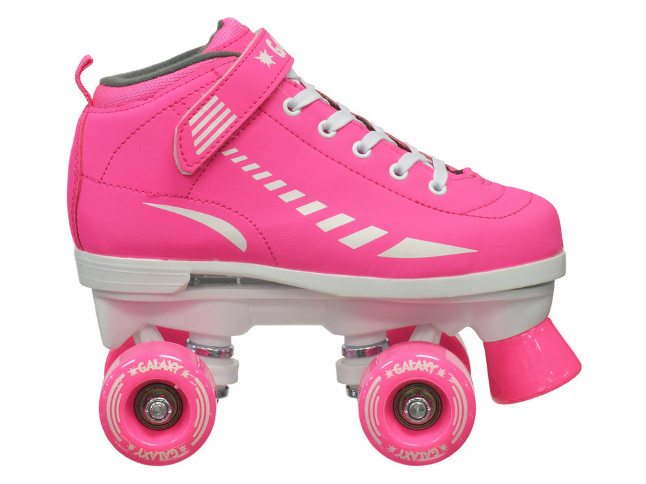 Epic Galaxy Elite Pink Quad Roller Skates Package