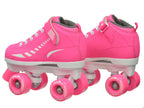 Epic Galaxy Elite Pink Quad Roller Skates Package