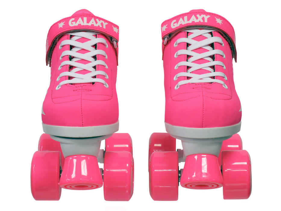 Epic Galaxy Elite Pink Quad Roller Skates Package