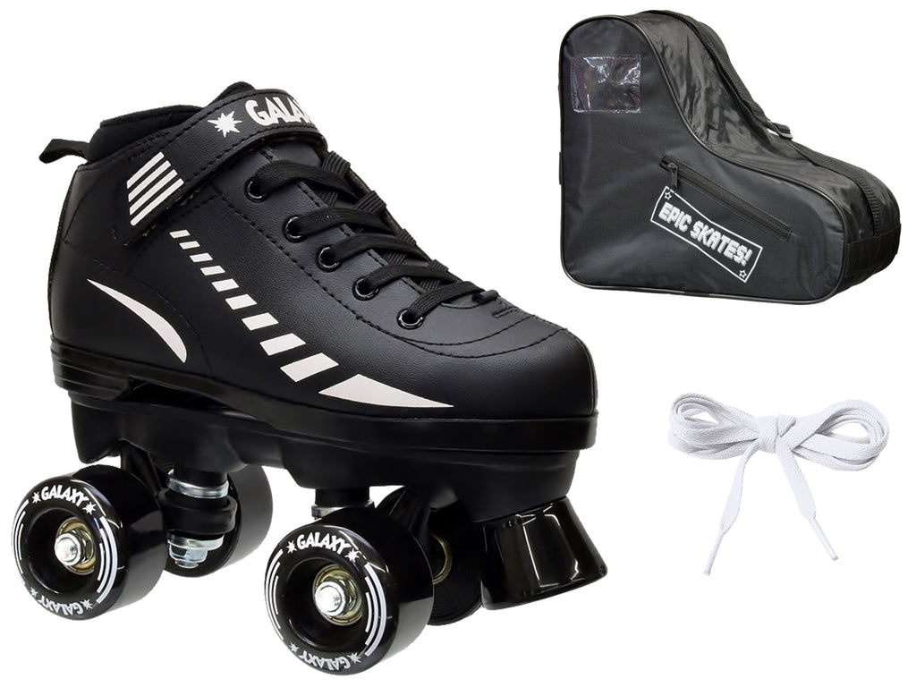 Epic Galaxy Elite Black Quad Roller Skates Package — LEGACY SKATES
