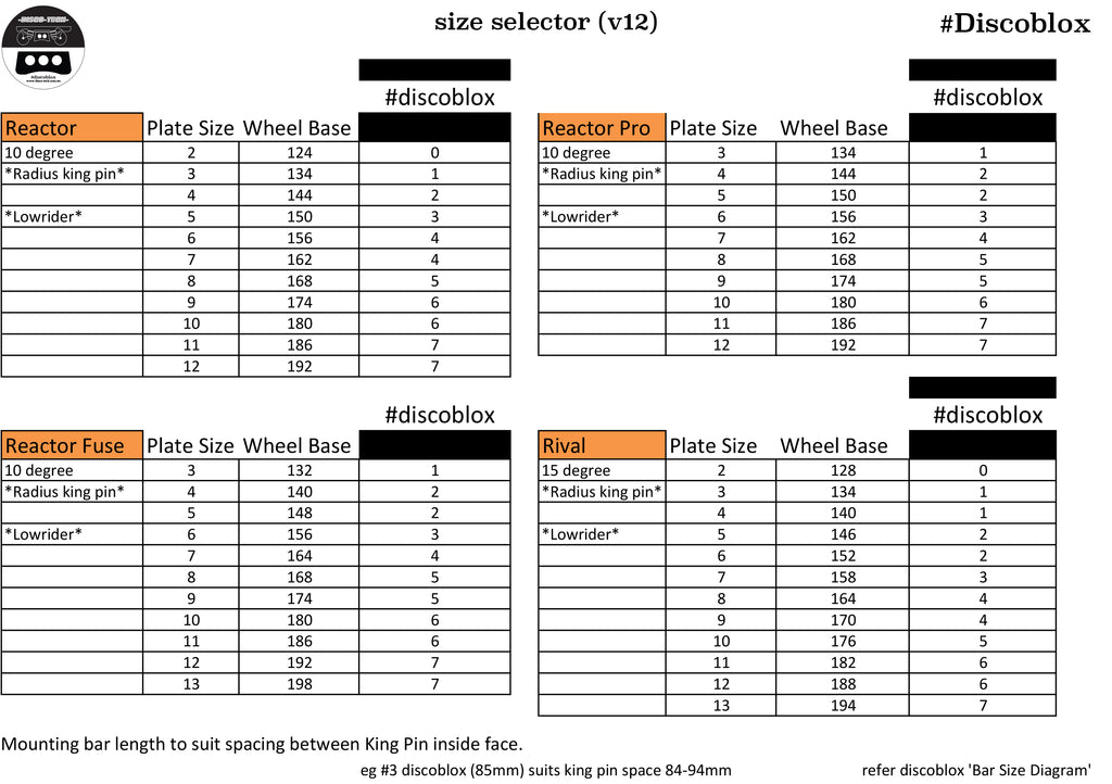 DiscoBlox - Standard or Low-Rider