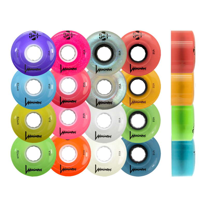 Luminous LED Quad Wheels Outdoor (4-Pack)