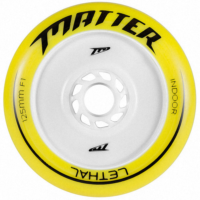 Matter Lethal 125 F1 Yellow Inline Wheels