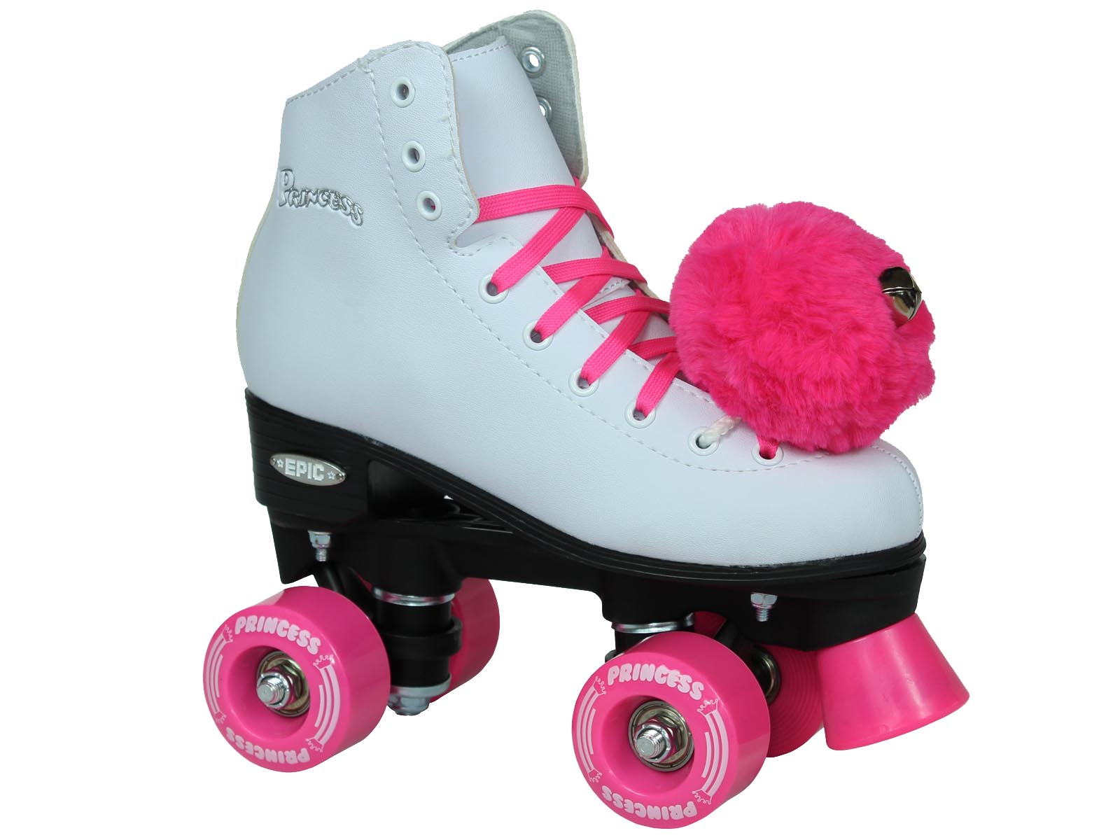 Epic Pink Princess Quad Roller Skates