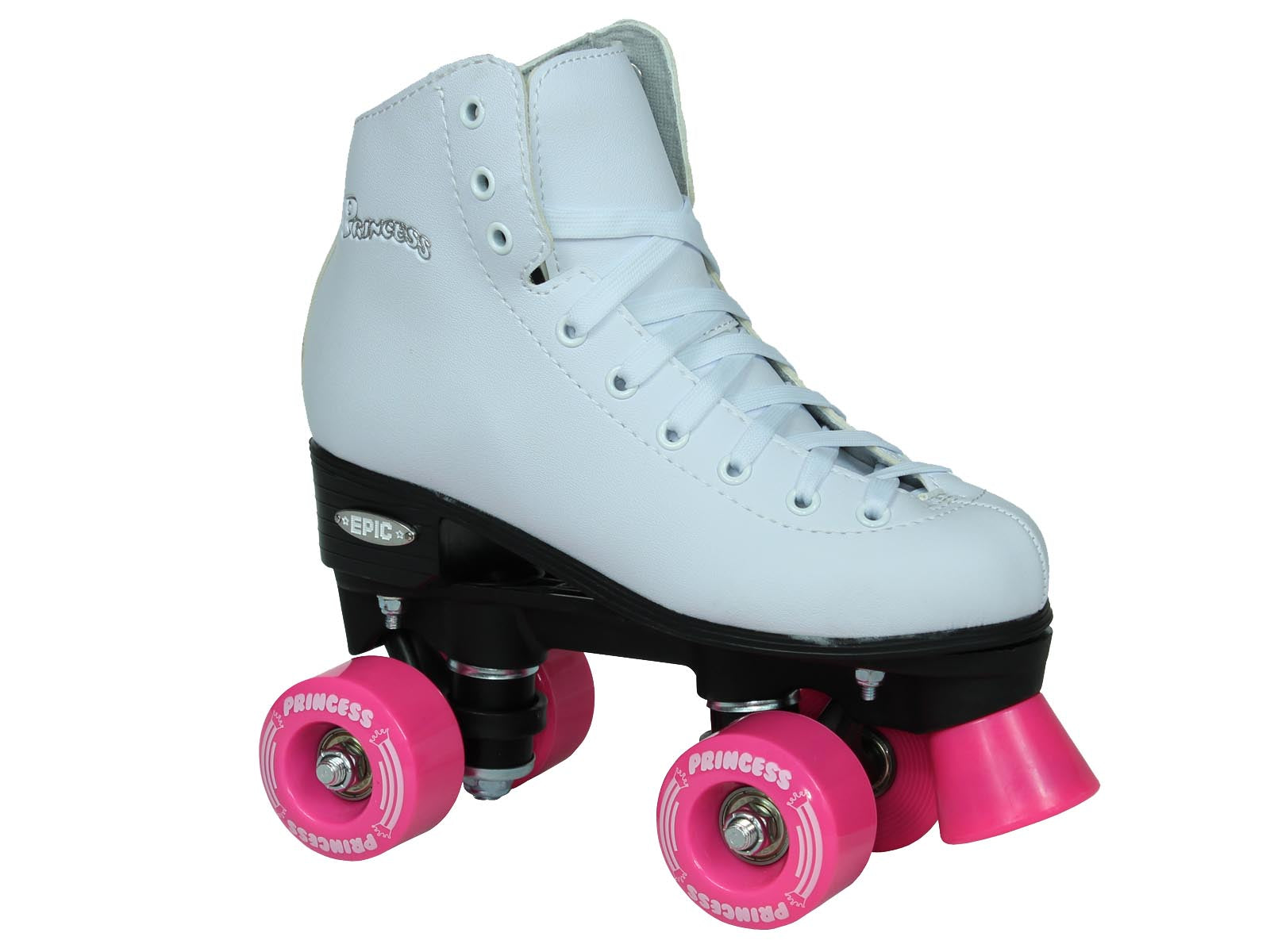 Epic Pink Princess Quad Roller Skates