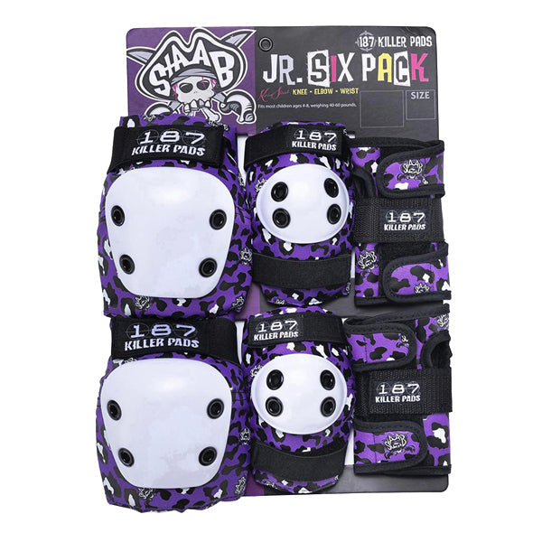 187 Junior Six Pack Pads (Multiple Colors)