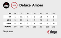 Chaya Amber Skates size chart