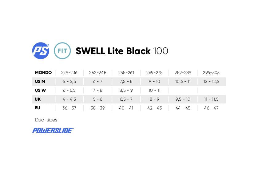 Powerslide Swell Lite Black 100