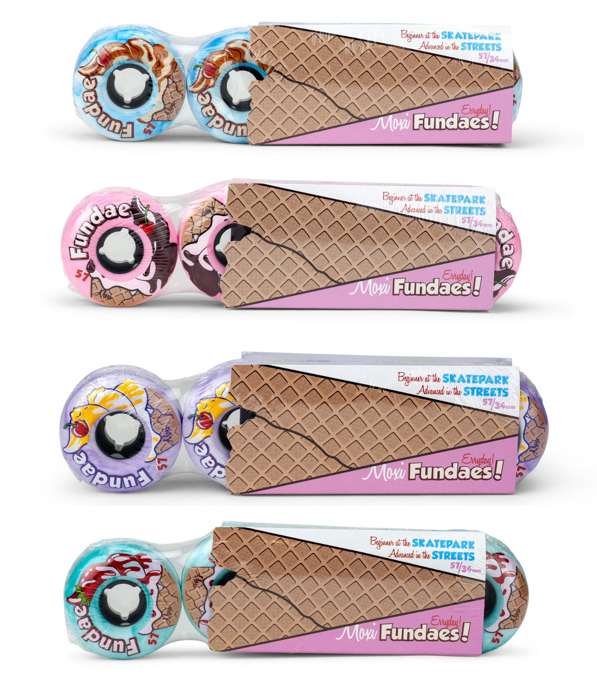 Moxi Fundae Wheels (4-Pack)