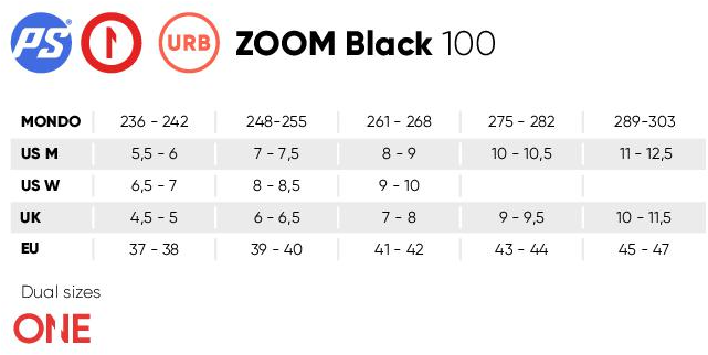Powerslide One Zoom Black 100