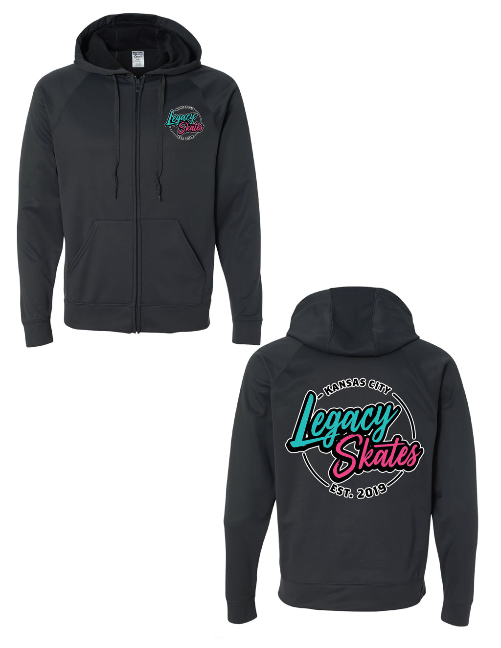 Legacy Skates Unisex Hooded Full-Zip  Sweatshirt