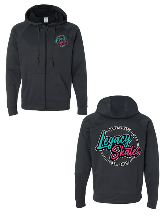 Legacy Skates Unisex Hooded Full-Zip  Sweatshirt