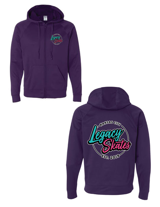 Legacy Skates Unisex Hooded Full-Zip  Sweatshirt